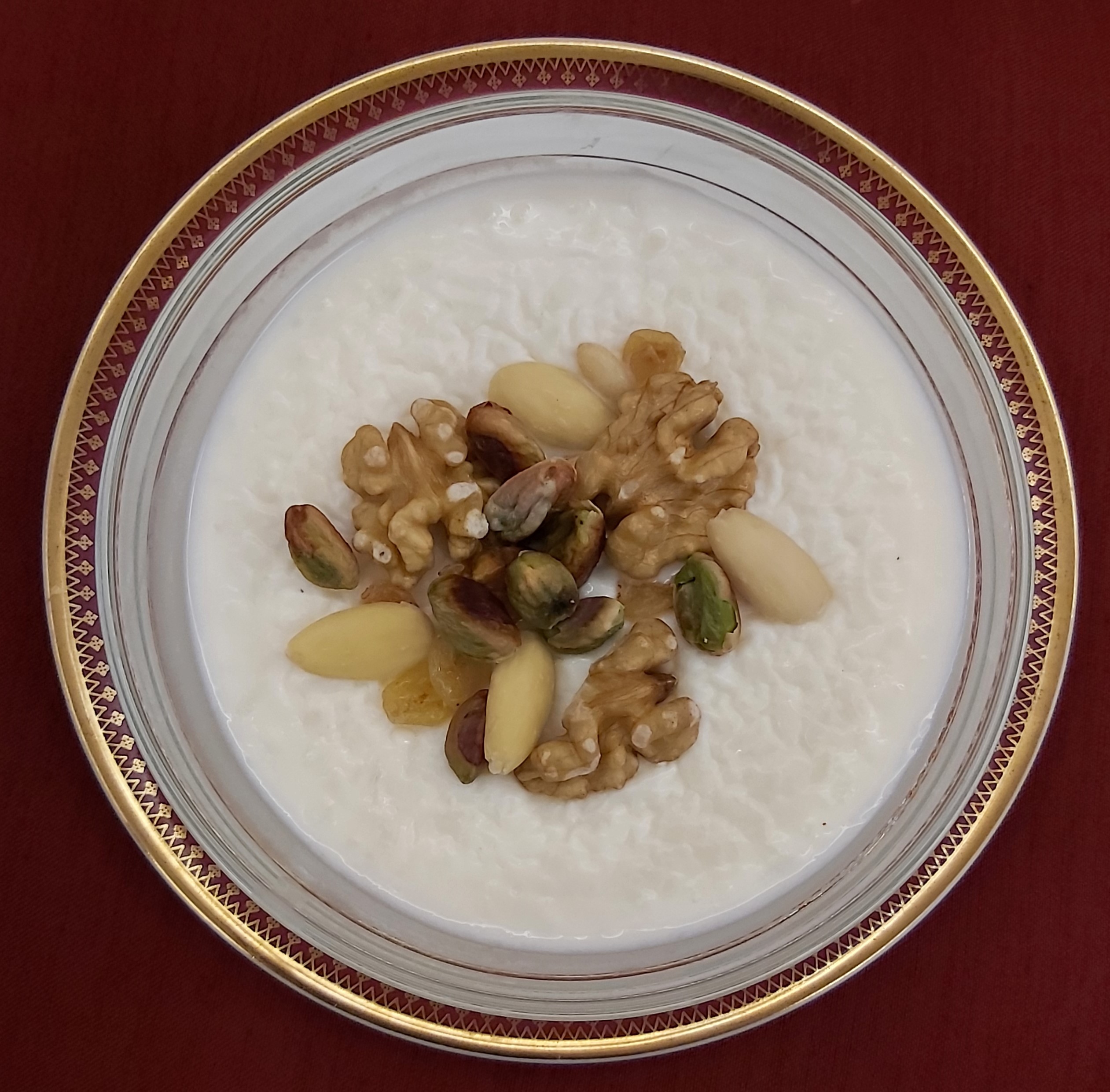 Rice and Milk with nuts